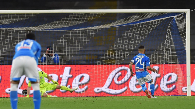 NAPOLI-CAGLIARI 05-05-2019 GOL SU RIGORE DI LORENZO INSIGNE. SILPRESS