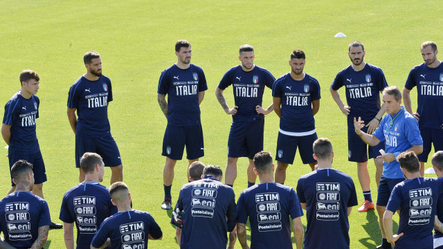 COVERCIANO 03-06-2019 RITIRO DELLA NAZIONALE.ROBERTO MANCINI PARLA ALLA SQUADRA. GALASSI SILVANO/SILPRESS