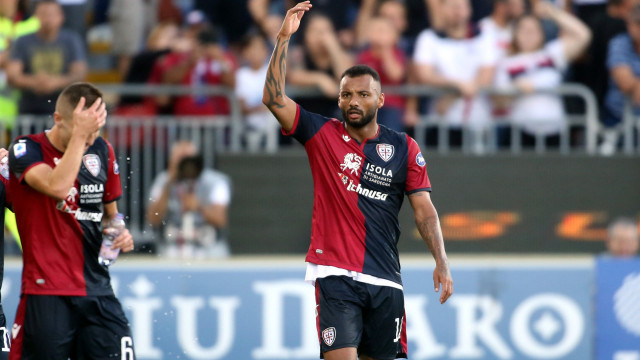 Cagliari 29 09 2019 Presso Stadio Sardegna Arena - Campionato serie A Tim 2019-20 incontro Cagliari vs Hellas Verona
nella foto: esultanza di joao pedro del cagliari
SILPRESS/ENRICO LOCCI