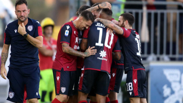 Cagliari 29 09 2019 Presso Stadio Sardegna Arena - Campionato serie A Tim 2019-20 incontro Cagliari vs Hellas Verona
nella foto: esultanza di joao pedro del cagliari
SILPRESS/ENRICO LOCCI