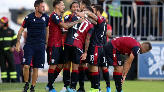 Cagliari 29 09 2019 Presso Stadio Sardegna Arena - Campionato serie A Tim 2019-20 incontro Cagliari vs Hellas Verona
nella foto: esultanza di joao pedro del cagliari
SILPRESS/ENRICO LOCCI
