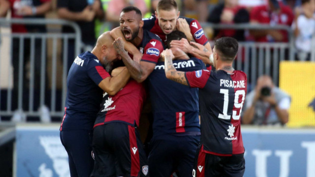 Cagliari 29 09 2019 Presso Stadio Sardegna Arena - Campionato serie A Tim 2019-20 incontro Cagliari vs Hellas Verona
nella foto: esultanza di joao pedro del cagliari
SILPRESS/ENRICO LOCCI