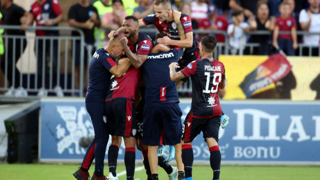 Cagliari 29 09 2019 Presso Stadio Sardegna Arena - Campionato serie A Tim 2019-20 incontro Cagliari vs Hellas Verona
nella foto: esultanza di joao pedro del cagliari
SILPRESS/ENRICO LOCCI