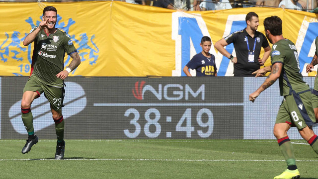 Parma 15/ Settembre /, 2019 Campionato Serie A Tim 2019-20
3 Giornata Parma - Cagliari
ph dmfoto / Silpress
Nella foto - Luca Campetelli esultanza goal 2-0