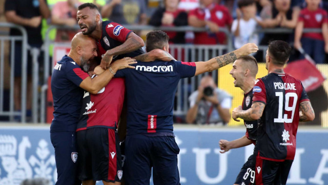 Cagliari 29 09 2019 Presso Stadio Sardegna Arena - Campionato serie A Tim 2019-20 incontro Cagliari vs Hellas Verona
nella foto: esultanza di joao pedro del cagliari
SILPRESS/ENRICO LOCCI