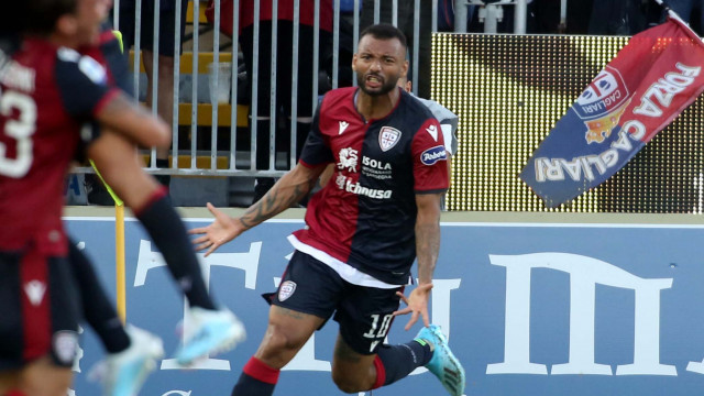 Cagliari 29 09 2019 Presso Stadio Sardegna Arena - Campionato serie A Tim 2019-20 incontro Cagliari vs Hellas Verona
nella foto: esultanza di joao pedro del cagliari
SILPRESS/ENRICO LOCCI
