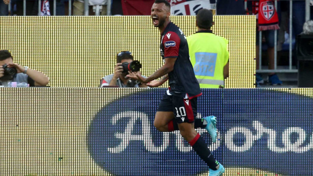 Cagliari 29 09 2019 Presso Stadio Sardegna Arena - Campionato serie A Tim 2019-20 incontro Cagliari vs Hellas Verona
nella foto: esultanza di joao pedro del cagliari
SILPRESS/ENRICO LOCCI