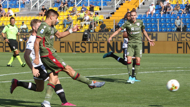 Parma 15/ Settembre /, 2019 Campionato Serie A Tim 2019-20
3 Giornata Parma - Cagliari
ph dmfoto / Silpress
Nella foto - Giovanni Simeone goal 3-1