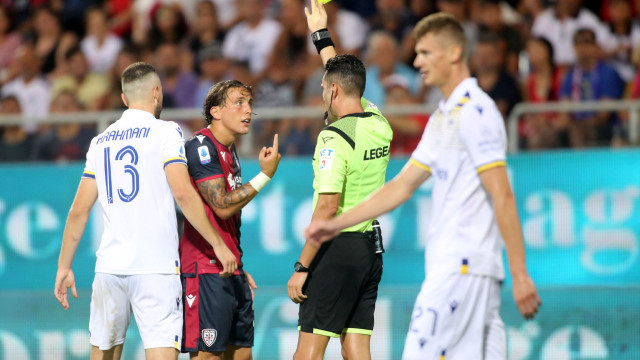 Cagliari 29 09 2019 Presso Stadio Sardegna Arena - Campionato serie A Tim 2019-20 incontro Cagliari vs Hellas Verona
nella foto: esultanza di Davide Faraoni dell'hellas verona
SILPRESS/ENRICO LOCCI