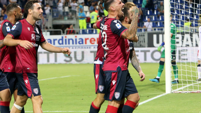 Cagliari 20 09 2019 Presso Stadio Sardegna Arena - Campionato serie A Tim 2019-20 incontro Cagliari vs Genoa
nella foto: esultanza di Joao Pedro del cagliari
SILPRESS/ENRICO LOCCI