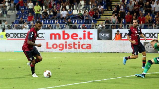 Cagliari 20 09 2019 Presso Stadio Sardegna Arena - Campionato serie A Tim 2019-20 incontro Cagliari vs Genoa
nella foto: esultanza di Joao Pedro del cagliari
SILPRESS/ENRICO LOCCI