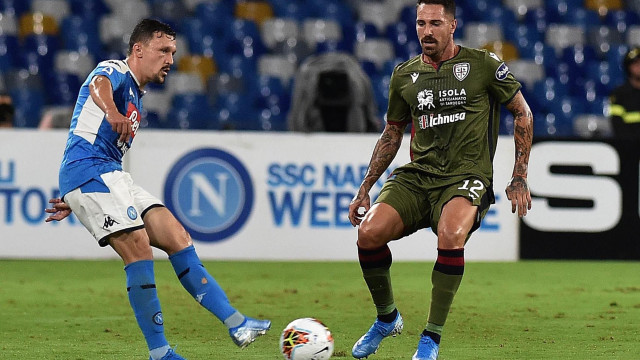 Napoli 25 Settembre 2019 Stadio San Paolo Campionato Serie A Tim 2019/20 Napoli - Cagliari nella foto:CACCIATORE Foto - Agostino Gemito -DarosPhoto