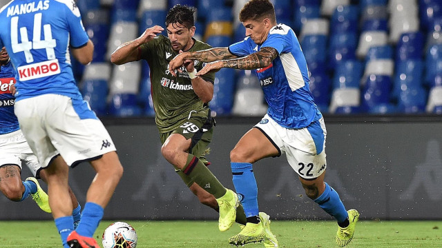 Napoli 25 Settembre 2019 Stadio San Paolo Campionato Serie A Tim 2019/20 Napoli - Cagliari nella foto: SIMEONE Foto - Agostino Gemito -DarosPhoto