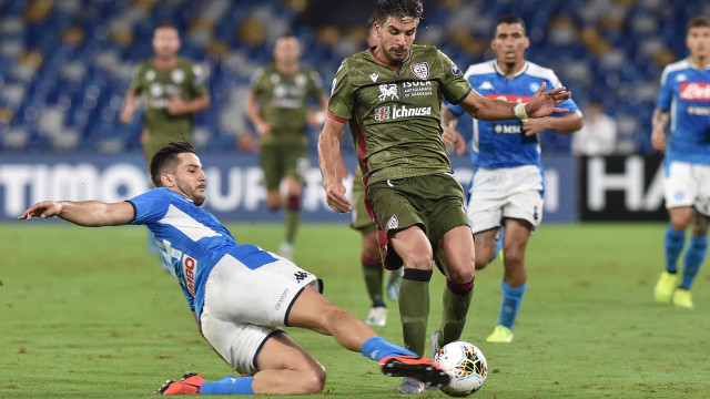 Napoli 25 Settembre 2019 Stadio San Paolo Campionato Serie A Tim 2019/20 Napoli - Cagliari nella foto: SIMEONE Foto - Agostino Gemito -DarosPhoto