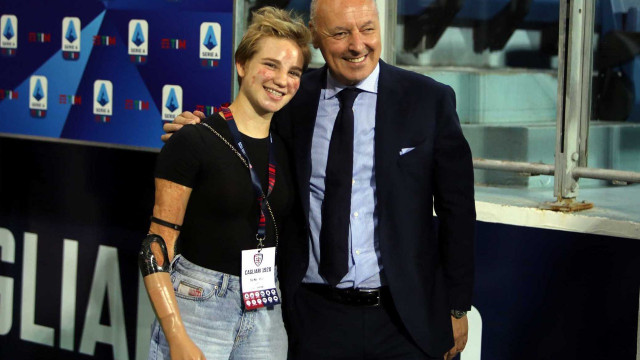 Cagliari1 09 2019 Presso Stadio Sardegna Arena - Campionato serie A Tim 2019-20 incontro Cagliari vs Inter
nella foto: marotta e bebe vio
SILPRESS/ENRICO LOCCI