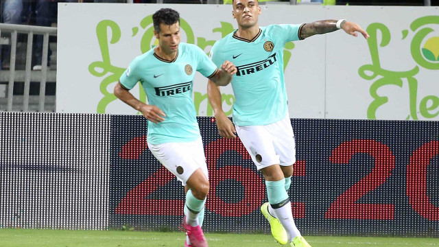 Cagliari1 09 2019 Presso Stadio Sardegna Arena - Campionato serie A Tim 2019-20 incontro Cagliari vs Inter
nella foto: esultanza di Lautaro Martinez dell'inter
SILPRESS/ENRICO LOCCI