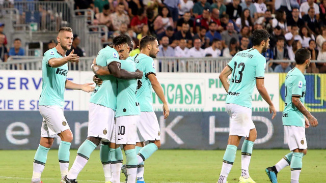 Cagliari1 09 2019 Presso Stadio Sardegna Arena - Campionato serie A Tim 2019-20 incontro Cagliari vs Inter
nella foto: esultanza di Romelu Lukaku dell'inter
SILPRESS/ENRICO LOCCI