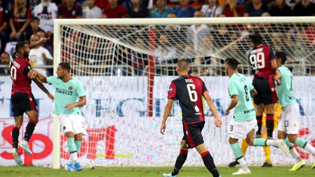 Cagliari1 09 2019 Presso Stadio Sardegna Arena - Campionato serie A Tim 2019-20 incontro Cagliari vs Inter
nella foto: gol di Joao Pedro del cagliari
SILPRESS/ENRICO LOCCI