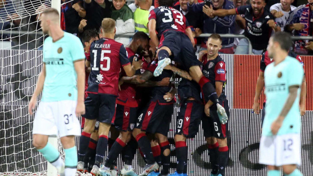 Cagliari1 09 2019 Presso Stadio Sardegna Arena - Campionato serie A Tim 2019-20 incontro Cagliari vs Inter
nella foto: esultanza di Joao Pedro del cagliari
SILPRESS/ENRICO LOCCI