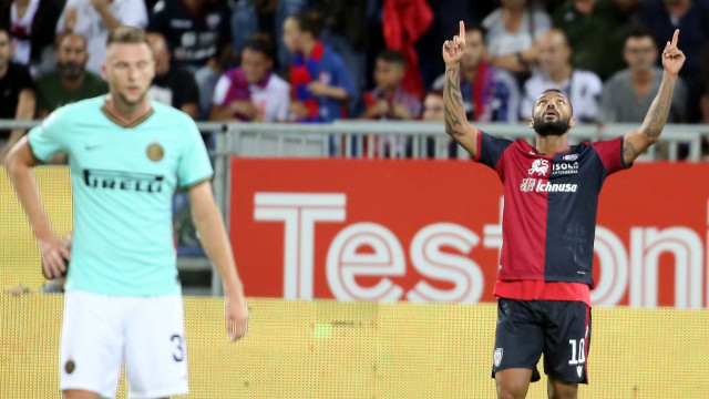 Cagliari1 09 2019 Presso Stadio Sardegna Arena - Campionato serie A Tim 2019-20 incontro Cagliari vs Inter
nella foto: esultanza di Joao Pedro del cagliari
SILPRESS/ENRICO LOCCI