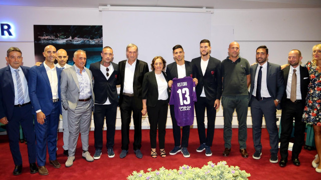 Cagliari 10 09 2019 Presso Aeroporto Elmas - consegna premi ussi
nella foto: genitori di astori e giornalisti
SILPRESS/ENRICO LOCCI