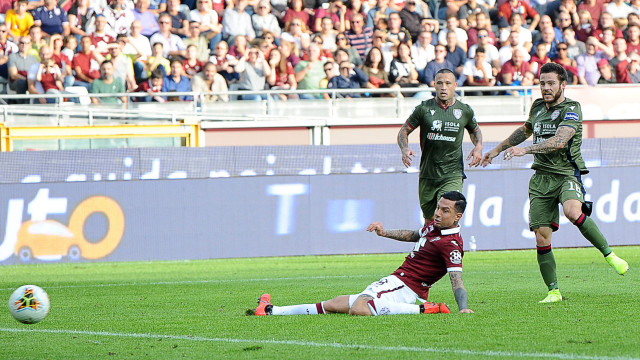 27-10-2019 Torino vs Cagliari Campionato Serie A 2019/2020
©Manuela Viganti/Silpress
Nella foto: gol nahitan nandez