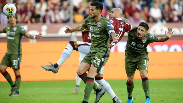 27-10-2019 Torino vs Cagliari Campionato Serie A 2019/2020
©Manuela Viganti/Silpress
Nella foto: fabio pisacane, simone zaza e luca ceppitelli