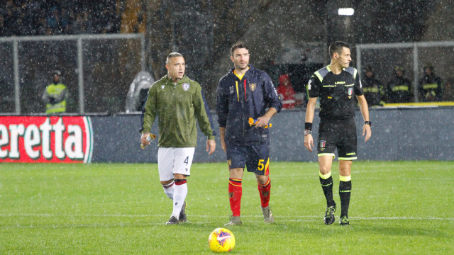LECCE CAMPIONATO 2019-2020 CAPITANI E MARIANI MICHEL CAPUTO/SILPRESS