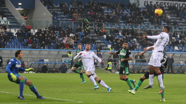 REGGIO EMILIA 8 / Dicembre /2019 15 GIORNATA CAMPIONATO SERIE A TIM 19-20
SASSUOLO - CAGLIARI
foto MORONI - SILPRESS
nella Foto JOAO PEDRO GOAL 2-1