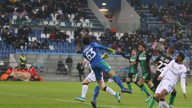 REGGIO EMILIA 8 / Dicembre /2019 15 GIORNATA CAMPIONATO SERIE A TIM 19-20
SASSUOLO - CAGLIARI
foto MORONI - SILPRESS
nella Foto JOAO PEDRO GOAL 2-1