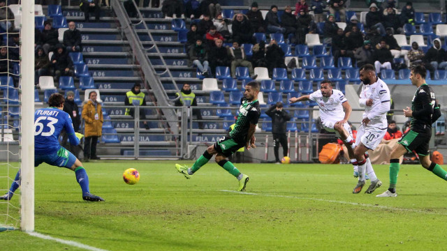 REGGIO EMILIA 8 / Dicembre /2019 15 GIORNATA CAMPIONATO SERIE A TIM 19-20
SASSUOLO - CAGLIARI
foto MORONI - SILPRESS
nella Foto DANIELE RAGATZU. GOAL 2-2