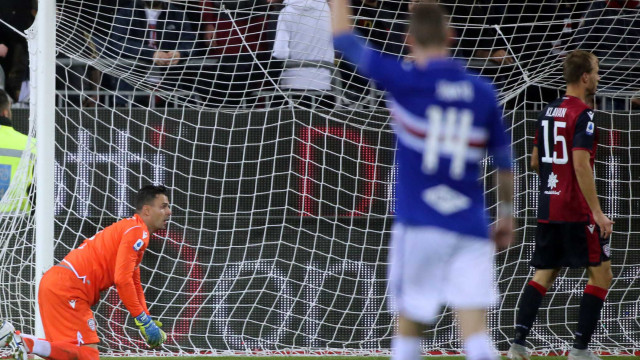 Cagliari 02 12 2019 Presso Stadio Sardegna Arena - Campionato serie A Tim 2019-20 incontro Cagliari vs Sampdoria
nella foto: esultanza di Gaston Ramirez della sampdoria
SILPRESS/ENRICO LOCCI
