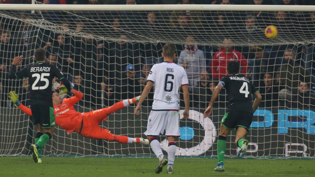 REGGIO EMILIA 8 / Dicembre /2019 15 GIORNATA CAMPIONATO SERIE A TIM 19-20
SASSUOLO - CAGLIARI
foto MORONI - SILPRESS
nella Foto RIGORE SBAGLIATO