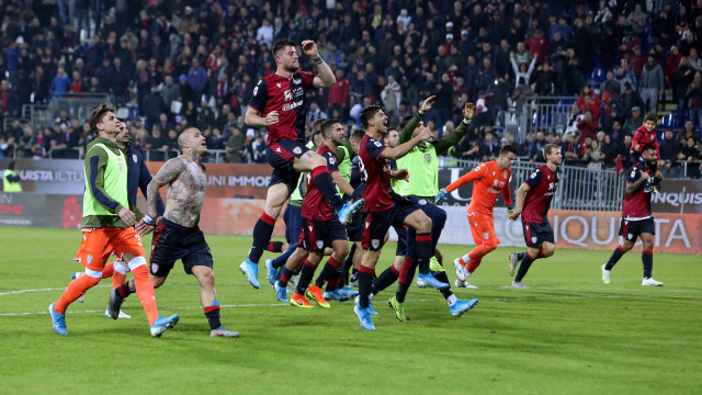 Cagliari 02 12 2019 Presso Stadio Sardegna Arena - Campionato serie A Tim 2019-20 incontro Cagliari vs Sampdoria
nella foto: esultanza dei giocatori del cagliari
SILPRESS/ENRICO LOCCI