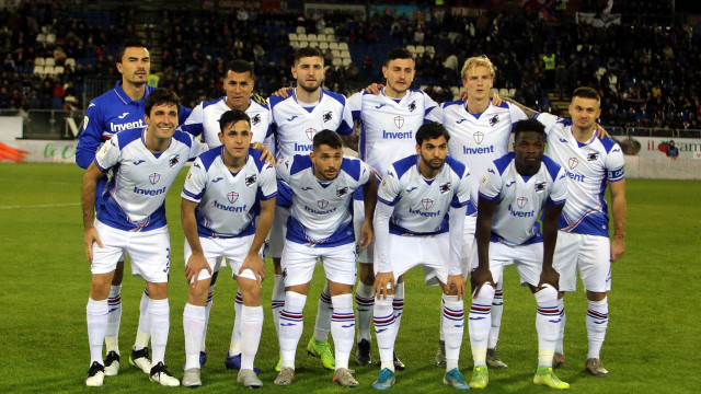 Cagliari 05 12 2019 Presso Stadio Sardegna Arena - Coppa Italia 2019-20 incontro Cagliari vs Sampdoria
nella foto:formazione della sampdoria
SILPRESS/ENRICO LOCCI