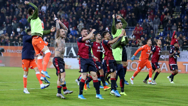 Cagliari 02 12 2019 Presso Stadio Sardegna Arena - Campionato serie A Tim 2019-20 incontro Cagliari vs Sampdoria
nella foto: esultanza dei giocatori del cagliari
SILPRESS/ENRICO LOCCI