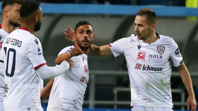 REGGIO EMILIA 8 / Dicembre /2019 15 GIORNATA CAMPIONATO SERIE A TIM 19-20
SASSUOLO - CAGLIARI
foto MORONI - SILPRESS
nella Foto DANIELE RAGATZU ESULTANZA GOAL 2-2