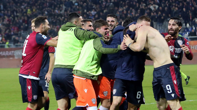 Cagliari 02 12 2019 Presso Stadio Sardegna Arena - Campionato serie A Tim 2019-20 incontro Cagliari vs Sampdoria
nella foto: esultanza di Alberto Cerri del cagliari
SILPRESS/ENRICO LOCCI