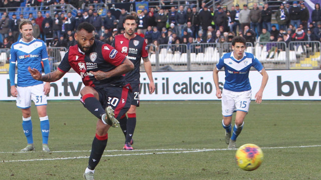 BRESCIA 19 / GENNAIO /2020 GIORNATA 20 CAMPIONATO SERIE A TIM 19-20
BRESCIA - CAGLIARI
foto MORONI - SILPRESS
nella Foto - Galv‹o Jo‹o Pedro. Goal 2-2