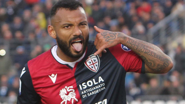 BRESCIA 19 / GENNAIO /2020 GIORNATA 20 CAMPIONATO SERIE A TIM 19-20
BRESCIA - CAGLIARI
foto MORONI - SILPRESS
nella Foto - Galv‹o Jo‹o Pedro. Esultanza Goal 2-2
