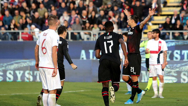 Cagliari 11 01 2020 Presso Stadio Sardegna Arena - Campionato serie A Tim 2019-20 incontro Cagliari vs Milan
nella foto: esultanza di Zlatan Ibrahimovic del milan
SILPRESS/ENRICO LOCCI