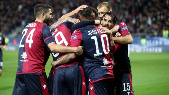 Cagliari 01 02 2020 Presso Stadio Sardegna Arena - Campionato serie A Tim 2019-20 incontro Cagliari vs Parma
nella foto: esultanza di Joao Pedro del cagliari
SILPRESS/ENRICO LOCCI
