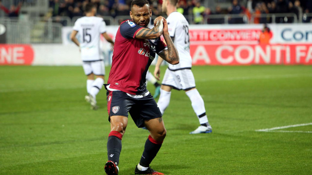 Cagliari 01 02 2020 Presso Stadio Sardegna Arena - Campionato serie A Tim 2019-20 incontro Cagliari vs Parma
nella foto: esultanza di Joao Pedro del cagliari
SILPRESS/ENRICO LOCCI