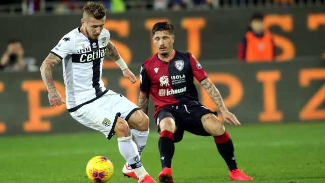 Cagliari 01 02 2020 Presso Stadio Sardegna Arena - Campionato serie A Tim 2019-20 incontro Cagliari vs Parma
nella foto: Juraj Kucka e Fabo Pisacane
SILPRESS/ENRICO LOCCI