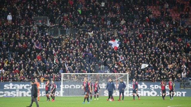 CAGLIARI - PARMA 01-02-2020 ESULTANZA FINE PARTITA. LOCCI/SILPRESS