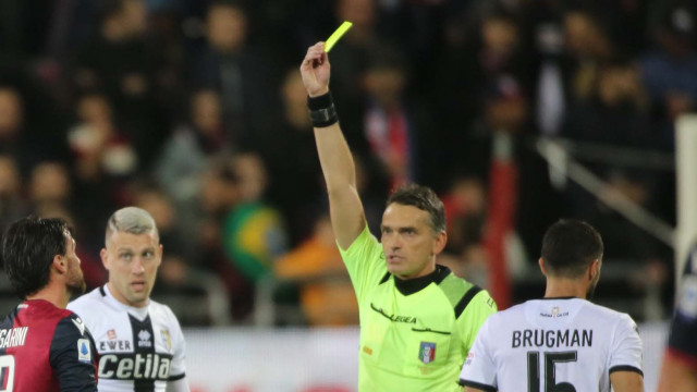 CAGLIARI - PARMA 01-02-2020 ARBITRO MASSIMILIANO IRRATI AMMONISCE CIGARINI. LOCCI/SILPRESS