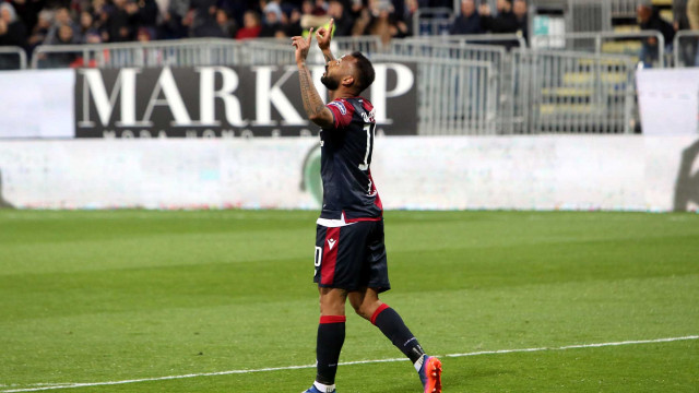 Cagliari 01 03 2020 Presso Stadio Sardegna Arena - Campionato serie A Tim 2019-20 incontro Cagliari vs Roma
nella foto: esultanza di joao pedro del cagliari
SILPRESS/ENRICO LOCCI