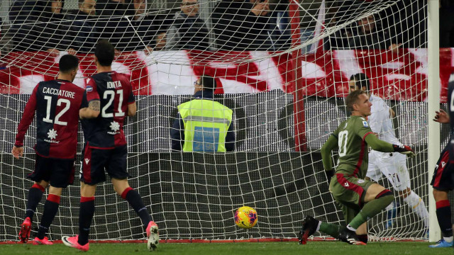 Cagliari 01 03 2020 Presso Stadio Sardegna Arena - Campionato serie A Tim 2019-20 incontro Cagliari vs Roma
nella foto: esultanza di Nikola Kalinic della roma
SILPRESS/ENRICO LOCCI