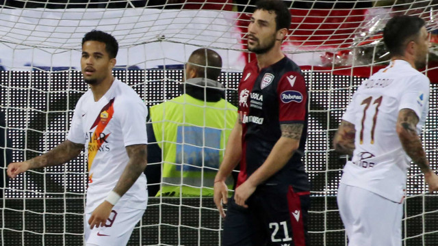 Cagliari 01 03 2020 Presso Stadio Sardegna Arena - Campionato serie A Tim 2019-20 incontro Cagliari vs Roma
nella foto: esultanza di Nikola Kalinic della roma
SILPRESS/ENRICO LOCCI