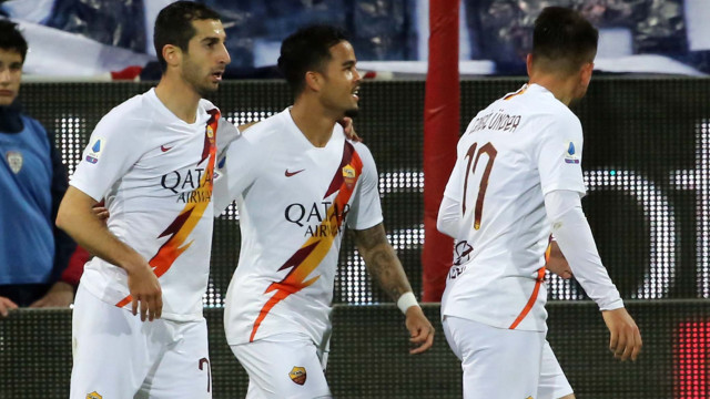 Cagliari 01 03 2020 Presso Stadio Sardegna Arena - Campionato serie A Tim 2019-20 incontro Cagliari vs Roma
nella foto: esultanza di Nikola Kalinic della roma
SILPRESS/ENRICO LOCCI